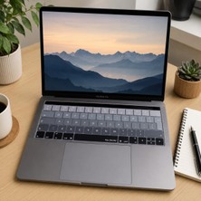 Str Store Uk Ingilizce Klavye Koruyucu MacBook Pro 13 15 Touch Bar Uyumlu A1706 A1989 A2159 A1707 A1990 | Uk Iso Ters L Enter | Avrupa Ingilizce Baskılı Silikon Keyboard Cover Silikon Siyah Gri