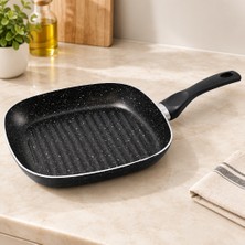 Str Store Granit Kaplamalı Tek Saplı Grill Tava
