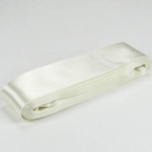 Str Store Krem Renk Saten Kurdela 4 Cm. x 10 Metre (Krem)