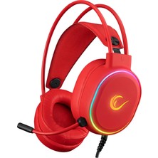 Str Store Rogue Kırmızı USB Rgb Ledli Gaming Oyuncu Mikrofonlu Kulaklık