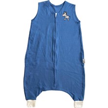 Str Store Zebra Mevsimlik RIBANA%100 Pamuk Bebek Çocuk Ayaklı Uyku Tulumu (6-18 Ay)