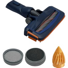 Parmis Philips Uyumlu 300003475534 Şarjlı Süpürge Emici Başlık, 2 Filtre ve Seperatör Seti FC6724