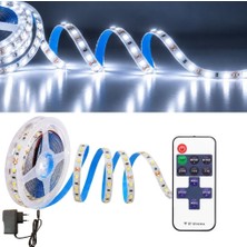 Burul Şerit LED Kumandalı Dimmerli 5 Metre Beyaz Mutfak Dolabı Tezgah Altı Aydınlatma LED Işık SB-6557