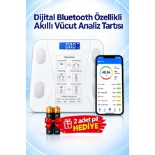 Repai Akıllı Baskül Vücut Analizli Yağ Su Kas BMI BMR Ölçer Dijital Tartı