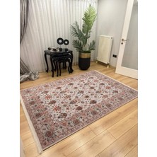 Efta Halı 4 M2 (160X230 Cm) Dijital Baskı Halı Sultani Serisi Gri El Dokuma Görünümlü Makinede Yıkanabilir Kaymaz Deri Tabanlı