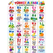 Türkçe Alfabe 50X70 cm Vinil Branda