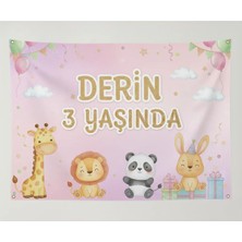 Doğum Günü Afişi Özel Üretim Kişiye Özel Baskı 100X140 Branda