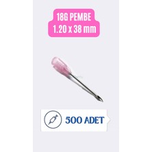 Medeye Steri̇l İğne Ucu Pembe (1,20 mm x 38 Mm) - 500 Adet
