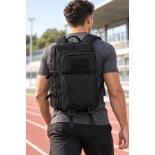 Cakard Ck Tactical Siyah Sırt Çantası 50X30X16 cm – Çok Bölmeli Dayanıklı Outdoor & Günlük Kullanım