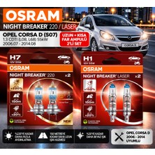 Osram H7 Night Breaker 220 12V %220 Fazla Işık Night Breaker Laser H1 Ampul 64150NL - %150