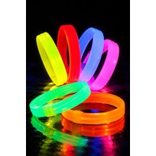 Munico 3 Adet Kalın Glow Bileklik Kırılarak Yanan Neon Işıklı Parti Festival Konser Gece Etkinliği Bileklik