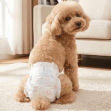 Munico 50 Adet Medium Süper Emici Dişi Köpek Bezi Ayarlanabilir Nefes Alabilir Köpek Fizyolojik Pantolon