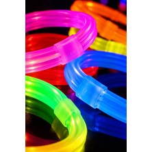 Munico 3 Adet Parlayan Glow Parti Bilekliği Kalın Tasarım Neon Renkli Festival Konser Organizasyon Etkinlik
