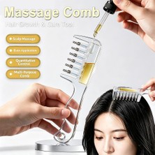 Munico Saç Derisi Sıvı Uygulayıcı Tarak Çok Fonksiyonlu Mini Taşınabilir Kafa Saç Kökü Tarak Yağ