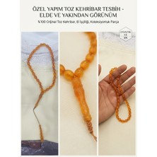 Zümra Kına Malzemeleri Kalite Ateş Kehribar Efektli Toz Kehribar Tesbih