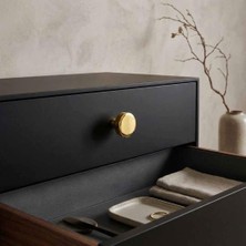 Elovias Özen 9128 Modeli Düğme Kulp Gold/Altın Renk (Ö9128-D-05)
