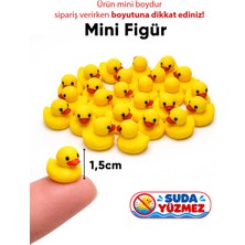 To Design Lab Minik Ördek Figürü 1.5 cm - Minyatür Dekoratif Biblo - Teraryum ve Saksı Süsü