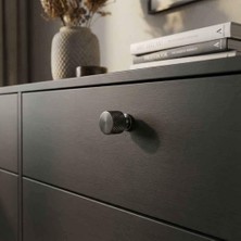 Elovias Özen 9130 Modeli Düğme Kulp Antrasit Renk (Ö9130-D-54)