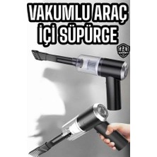 Meks Kompakt Şarjlı Araç Süpürgesi Yıkanabilir Filtreli 1 Adet