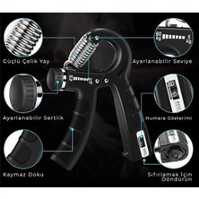 Meks Ergonomik Sayaçlı El Yayı 5-60 kg Bilek Egzersiz Aleti