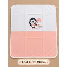Sönmez Bebe Bebek Kundak Battaniyesi %100 Pamuk Çift Kat Interlok Kumaş-Ebat 80CMX90CM Yenidoğan Nakışlı Battaniye Bebek Hediyelik