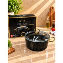 Armoni Black Gold 26 cm Granit Döküm Derin Tencere 6,5 Lt