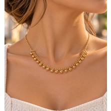 Terragolds Gold Çelik Topçuk Model Kadın Kolye