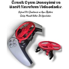 Salıncak Ps5 Mini Direksiyon Seti Siyah Kırmızı  Amg (Metal Rulmanlı)