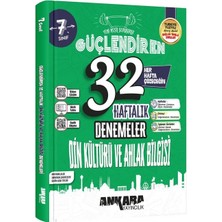 Akm Kitap 7. Sınıf Din Kültürü ve Ahlak Bilgisi Güçlendiren 32 Haftalık Kazanım Denemeleri Ankara Yayıncılık
