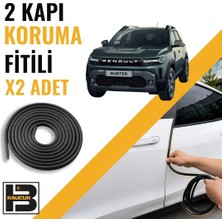 B&M Kauçuk Dacia Duster(3.nesil) Kapı Koruma Fitili-Iki KAPI-SIYAH-BM0894