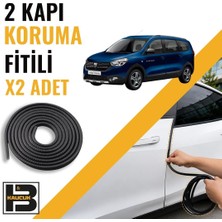 B&M Kauçuk Dacia Lodgy Kapı Koruma Fitili-Iki KAPI-SIYAH-BM0907