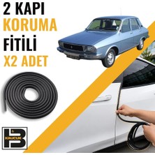 B&M Kauçuk Renault Reno-12 Sedan Kapı Koruma Fitili-Iki KAPI-SIYAH-BM0861