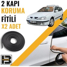 B&M Kauçuk Renault Megane 1 Station Wagon Kapı Koruma Fitili-Iki KAPI-SIYAH-BM0881