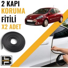 B&M Kauçuk Renault Clio 3 Kapı Koruma Fitili-Iki KAPI-SIYAH-BM0869
