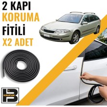 B&M Kauçuk Renault Laguna 2 Station Wagon Kapı Koruma Fitili-Iki KAPI-SIYAH-BM0901
