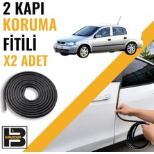 B&M Kauçuk Opel Astra G Sedan (1998-2009) Kapı Koruma Fitili-Iki KAPI-SIYAH-BM0919