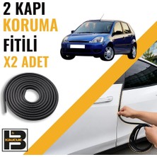 B&M Kauçuk Ford Fiesta (2002-2008) Kapı Koruma Fitili-Iki KAPI-SIYAH-BM0929
