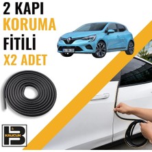 B&M Kauçuk Renault Clio 5 Kapı Koruma Fitili-Iki KAPI-SIYAH-BM0872