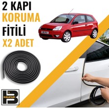 B&M Kauçuk Ford Fiesta Tek Kapı (2002-2008) Kapı Koruma Fitili-Iki KAPI-SIYAH-BM0930