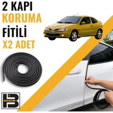 B&M Kauçuk Renault Megane 1 Coupe Kapı Koruma Fitili-Iki KAPI-SIYAH-BM0880