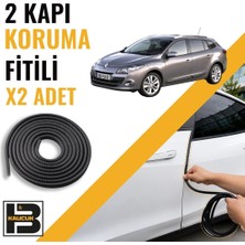 B&M Kauçuk Renault Megane 3 Station Wagon Kapı Koruma Fitili-Iki KAPI-SIYAH-BM0886