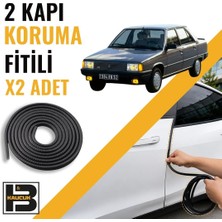 B&M Kauçuk Renault Reno-9 (Broadway-Sprint) Kapı Koruma Fitili-Iki KAPI-SIYAH-BM0895