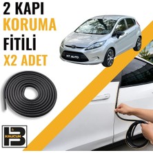 B&M Kauçuk Ford Fiesta (2008-2019) Kapı Koruma Fitili-Iki KAPI-SIYAH-BM0931