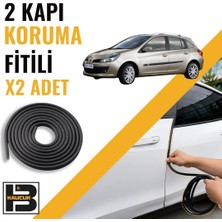 B&M Kauçuk Renault Clio 3 Station Wagon Kapı Koruma Fitili-Iki KAPI-SIYAH-BM0874