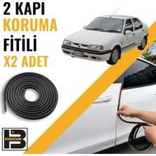 B&M Kauçuk Renault Reno-19 Sedan (1992-1997) Kapı Koruma Fitili-Iki KAPI-SIYAH-BM0893