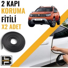 B&M Kauçuk Dacia Duster(2.nesil) Kapı Koruma Fitili-Iki KAPI-SIYAH-BM0906