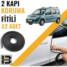 B&M Kauçuk Renault Kango (2008-2021) Kapı Koruma Fitili-Iki KAPI-SIYAH-BM0904