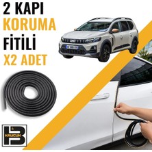 B&M Kauçuk Dacia Jogger Kapı Koruma Fitili-Iki KAPI-SIYAH-BM0909