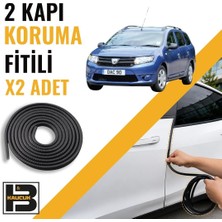 B&M Kauçuk Dacia Logan Mcv (2.nesil) Kapı Koruma Fitili-Iki KAPI-SIYAH-BM0915
