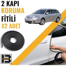 B&M Kauçuk Toyota Avensis Station Wagon (2003-2009) Kapı Koruma Fitili-Iki KAPI-SIYAH-BM1027